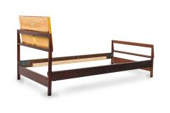 Jens Risom Jens Risom Danish Single Bed Head Footboards with Yellow Vinyl Cushions - 4272436
