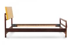 Jens Risom Jens Risom Danish Single Bed Head Footboards with Yellow Vinyl Cushions - 4272437