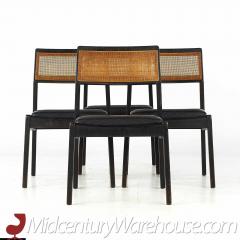 Jens Risom Jens Risom Ebonized Walnut and Cane Playboy Dining Chairs Set of 4 - 3691630