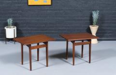 Jens Risom Jens Risom Floating Top Walnut Side Tables - 4439701