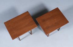 Jens Risom Jens Risom Floating Top Walnut Side Tables - 4439706