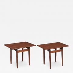 Jens Risom Jens Risom Floating Top Walnut Side Tables - 4439880