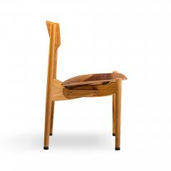 Jens Risom Jens Risom General Purpose Mid Century Walnut Dining Chair Set of 4 - 4560257