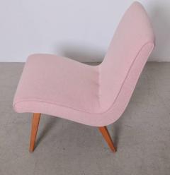 Jens Risom Jens Risom Lounge Chair 654U for Knoll in Pink Felt Fabric - 526138