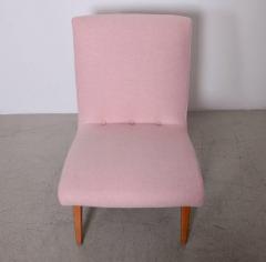 Jens Risom Jens Risom Lounge Chair 654U for Knoll in Pink Felt Fabric - 526139