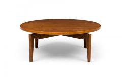 Jens Risom Jens Risom Mid Century Danish Lazy Susan Walnut Revolving Coffee Table - 4273019