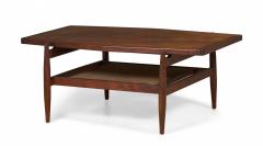 Jens Risom Jens Risom Mid Century Diamond Top Walnut and Caning Coffee Table - 2793547