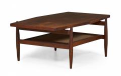 Jens Risom Jens Risom Mid Century Diamond Top Walnut and Caning Coffee Table - 2793549