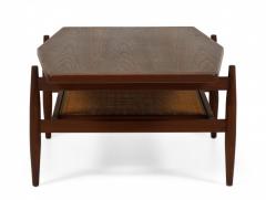 Jens Risom Jens Risom Mid Century Diamond Top Walnut and Caning Coffee Table - 2793553
