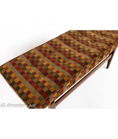 Jens Risom Jens Risom Mid Century Upholstered Walnut Bench - 1858124