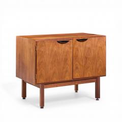Jens Risom Jens Risom Mid Century Walnut 2 Door Cabinet Credenza - 4561457