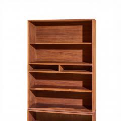 Jens Risom Jens Risom Mid Century Walnut 2 Piece Bookcase - 4562049