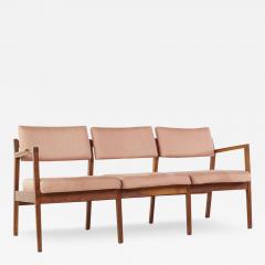 Jens Risom Jens Risom Mid Century Walnut 3 Seat Sofa - 3758482