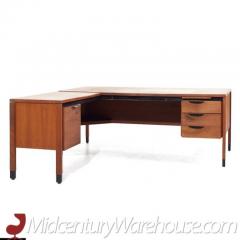 Jens Risom Jens Risom Mid Century Walnut Corner Desk - 3554374