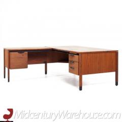 Jens Risom Jens Risom Mid Century Walnut Corner Desk - 3554448