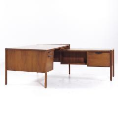 Jens Risom Jens Risom Mid Century Walnut Corner Desk - 3840227