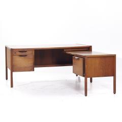 Jens Risom Jens Risom Mid Century Walnut Corner Desk - 3840228