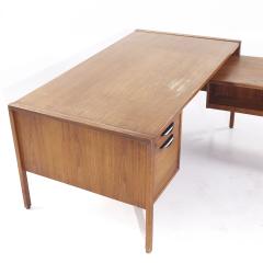 Jens Risom Jens Risom Mid Century Walnut Corner Desk - 3840231