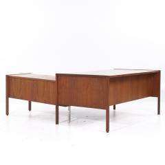 Jens Risom Jens Risom Mid Century Walnut Corner Desk - 3840234