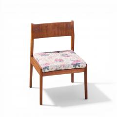 Jens Risom Jens Risom Mid Century Walnut Dining Chairs Set of 6 - 4551757