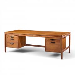 Jens Risom Jens Risom Mid Century Walnut Executive Desk - 4610313
