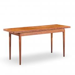 Jens Risom Jens Risom Mid Century Walnut Flip Top Console Dining Table - 4551901