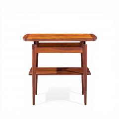 Jens Risom Jens Risom Mid Century Walnut Floating Side End Tables Pair - 4550508