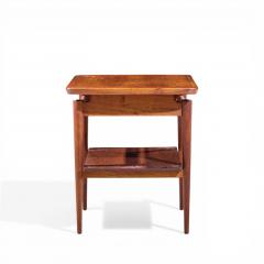 Jens Risom Jens Risom Mid Century Walnut Floating Side End Tables Pair - 4550509