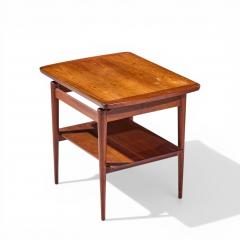 Jens Risom Jens Risom Mid Century Walnut Floating Side End Tables Pair - 4550512