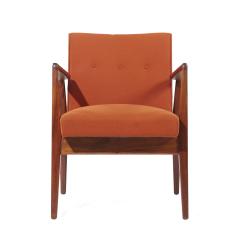 Jens Risom Jens Risom Mid Century Walnut Lounge Chair - 3852494