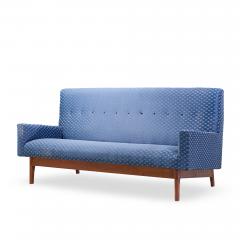 Jens Risom Jens Risom Mid Century Walnut Loveseat Sofa - 4573541