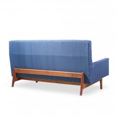 Jens Risom Jens Risom Mid Century Walnut Loveseat Sofa - 4573544