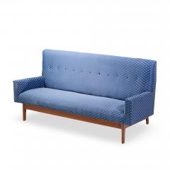 Jens Risom Jens Risom Mid Century Walnut Loveseat Sofa - 4573546