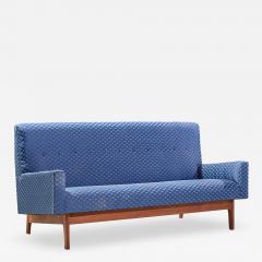 Jens Risom Jens Risom Mid Century Walnut Loveseat Sofa - 4574125