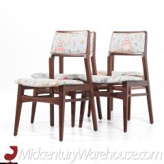 Jens Risom Jens Risom Mid Century Walnut Side Dining Set of 4 - 3691636