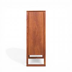 Jens Risom Jens Risom Mid Century Walnut Sled Leg Armoire Cabinet - 4551561