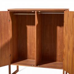 Jens Risom Jens Risom Mid Century Walnut Sled Leg Armoire Cabinet - 4551565