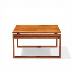 Jens Risom Jens Risom Mid Century Walnut Sled Leg Coffee Table - 4551554