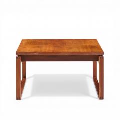 Jens Risom Jens Risom Mid Century Walnut Sled Leg Coffee Table - 4551556