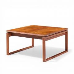 Jens Risom Jens Risom Mid Century Walnut Sled Leg Coffee Table - 4551557