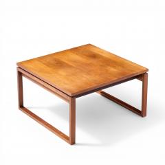 Jens Risom Jens Risom Mid Century Walnut Sled Leg Coffee Table - 4551558