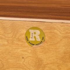 Jens Risom Jens Risom Mid Century Walnut Tambour Door Credenza - 4803789