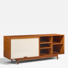 Jens Risom Jens Risom Mid Century Walnut Tambour Door Credenza - 4804051