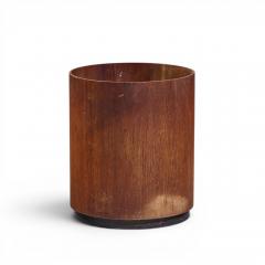 Jens Risom Jens Risom Mid Century Walnut Waste Basket - 4683297