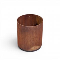Jens Risom Jens Risom Mid Century Walnut Waste Basket - 4683299