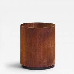 Jens Risom Jens Risom Mid Century Walnut Waste Basket - 4683350