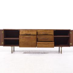 Jens Risom Jens Risom Mid Century Walnut and Brass Credenza - 4109096