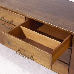 Jens Risom Jens Risom Mid Century Walnut and Brass Credenza - 4109101
