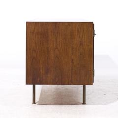 Jens Risom Jens Risom Mid Century Walnut and Brass Credenza - 4109103