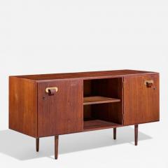 Jens Risom Jens Risom Mid Century Walnut and Brass Credenza - 4551894